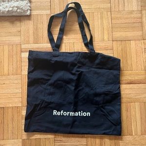 Reformation Canvas Tote Bag - Black
